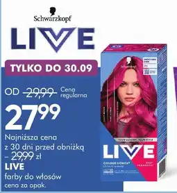 SuperPharm Schwarzkopf LIVE farby do włosów oferta
