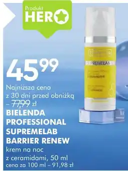 SuperPharm Bielenda Professional Supremelab Barrier Renew krem na noc oferta