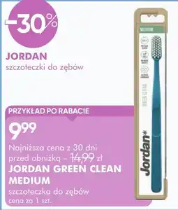SuperPharm Szczoteczka do zębów Jordan Green Clean Medium oferta