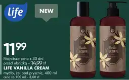 SuperPharm Life vanilla cream mydło, żel pod prysznic oferta