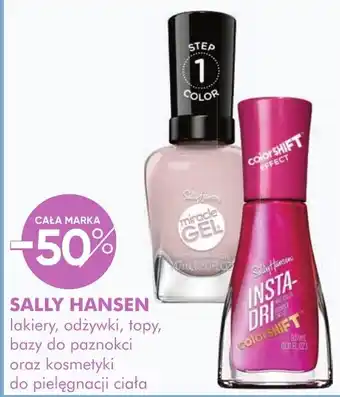 Sally Hansen lakiery, odżywki, topy, bazy do paznokci oraz kosmetyki do pielęgnacji ciała