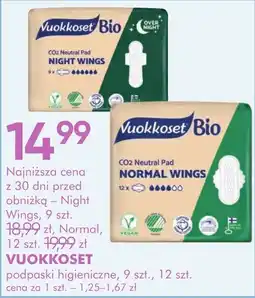 SuperPharm Podpaski higieniczne Vuokkoset Bio oferta