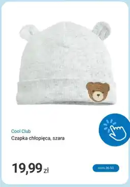 Smyk Czapka chłopięca szara Cool Club oferta