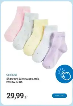 Smyk Skarpetki dziewczęce zestaw 5-pak Cool Club oferta