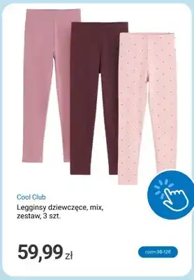 Legginsy dziewczęce mix 3-pak Cool Club