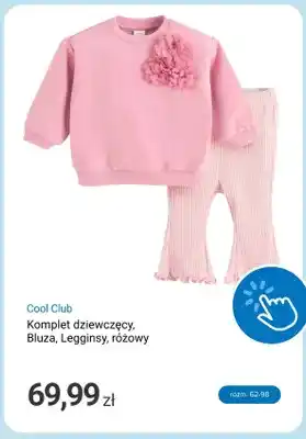 Komplet dziewczęcy bluza legginsy różowy Cool Club