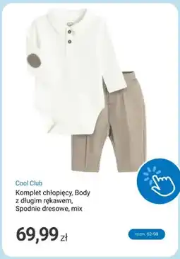 Smyk Komplet chłopięcy body z długim rękawem spodnie dresowe mix Cool Club oferta