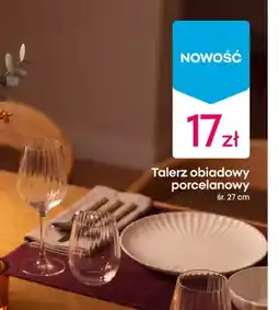 Pepco Talerz obiadowy porcelanowy śr. 27 cm oferta