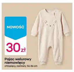 Pepco Pajac welurowy niemowlęcy chłopięcy oferta
