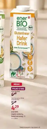 Rossmann Napój owsiany EnerBiO oferta