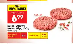 Biedronka Burger wołowy Kraina Mięs oferta