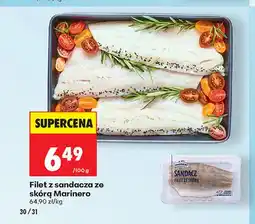 Biedronka Filet z sandacza ze skórą Marinero oferta
