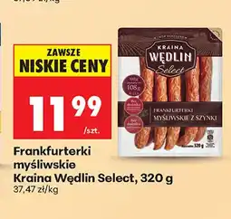 Biedronka Frankfurterki myśliwskie Kraina Wędlin Select oferta