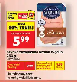 Biedronka Szynka zawędzana Kraina Wędlin oferta