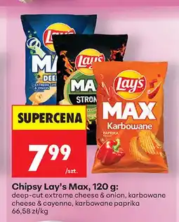 Biedronka Chipsy Lay's Max karbowane paprika oferta