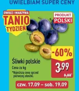 ALDI Śliwki oferta