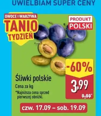 ALDI Śliwki oferta