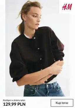H&M Kardigan w drobny splot H & M oferta