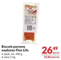 Makro Boczek parzony wędzony Fine Life oferta