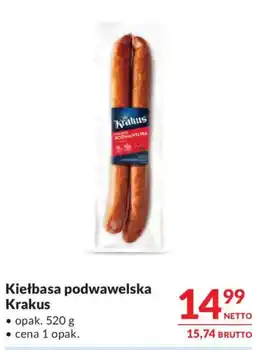 Makro Kiełbasa podwawelska Krakus oferta