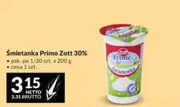 Makro Śmietanka Primo Zott 30% oferta