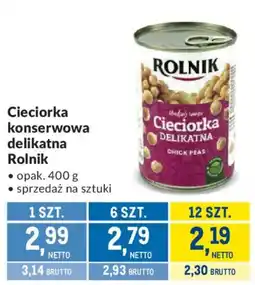 Makro Cieciorka konserwowa delikatna Rolnik oferta