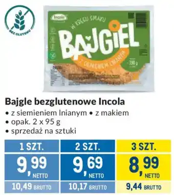 Bajgle bezglutenowe Incola