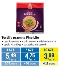 Makro Tortilla pszenna Fine Life oferta