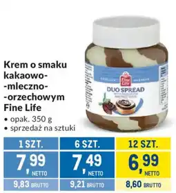 Makro Krem o smaku kakaowo-mleczno-orzechowym Fine Life oferta