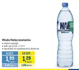 Makro Woda Nałęczowianka oferta