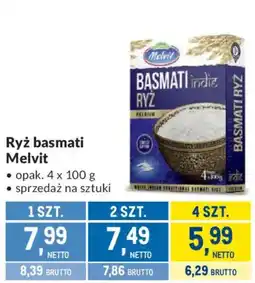Makro Ryż basmati Melvit oferta