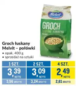 Makro Groch łuskany Melvit - połówki oferta