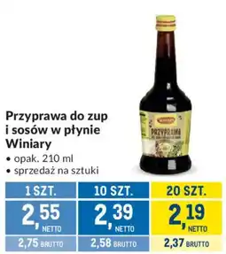 Makro Przyprawa do zup i sosów w płynie Winiary oferta