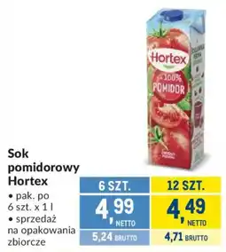 Makro Sok pomidorowy Hortex oferta