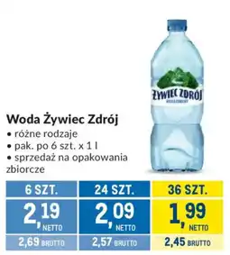 Makro Woda Żywiciel Zdrój oferta