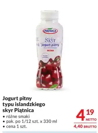Jogurt pitny typu islandzkiego skyr Piątnica