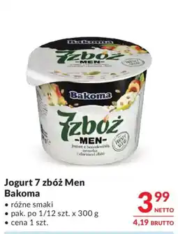 Makro Jogurt 7 zbóż Men Bakoma oferta