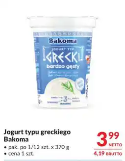 Makro Jogurt typu greckiego Bakoma oferta