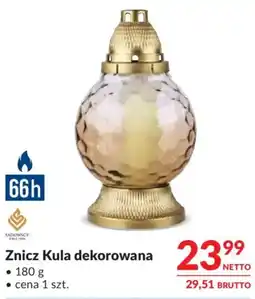 Makro Znicz Kula dekorowana oferta