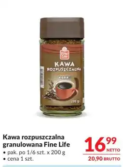 Makro Kawa rozpuszczalna granulowana Fine Life oferta