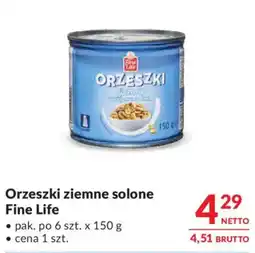 Makro Orzeszki ziemne solone Fine Life oferta