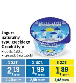 Makro Jogurt naturalny typu greckiego Greek Style oferta