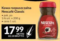 Makro Kawa rozpuszczalna Nescafé Classic oferta