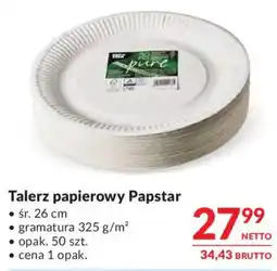 Makro Talerz papierowy Papstar oferta