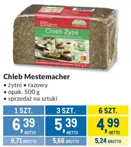 Makro Chleb Żytni Mestemacher oferta
