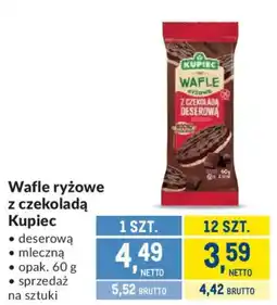 Makro Wafle ryżowe z czekoladą Kupiec oferta