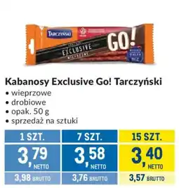 Makro Kabanosy Exclusive Go! Tarczyński oferta