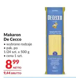 Makro Makaron De Cecco oferta