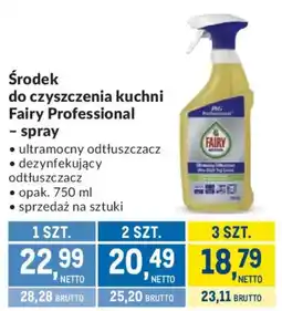 Makro Środek do czyszczenia kuchni Fairy Professional - spray oferta