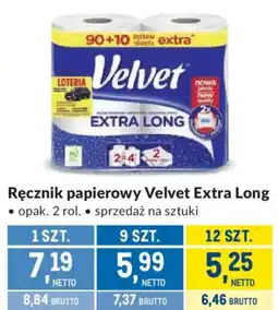 Makro Ręcznik papierowy Velvet Extra Long oferta